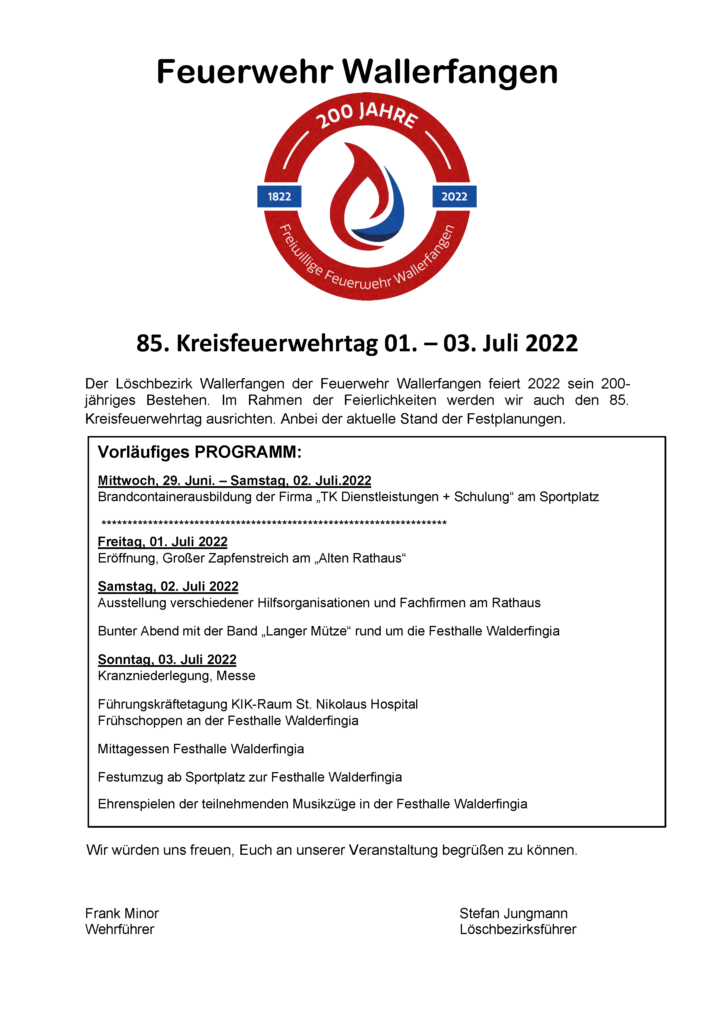 2. Info Kreisfeuerwehrtag in Wallerfangen 2022 Seite 1