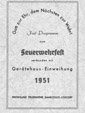 1951 Fw Lisdorf Geraetehauseinweihung